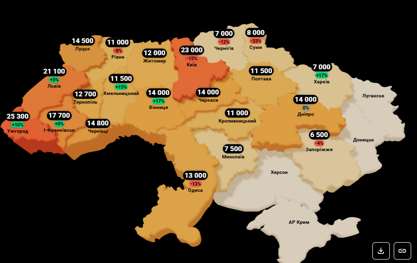 Оренда квартир в Україні - скільки коштує винаймати житло у листопаді Оренда квартир в Україні - скільки коштує винаймати житло у листопаді 3