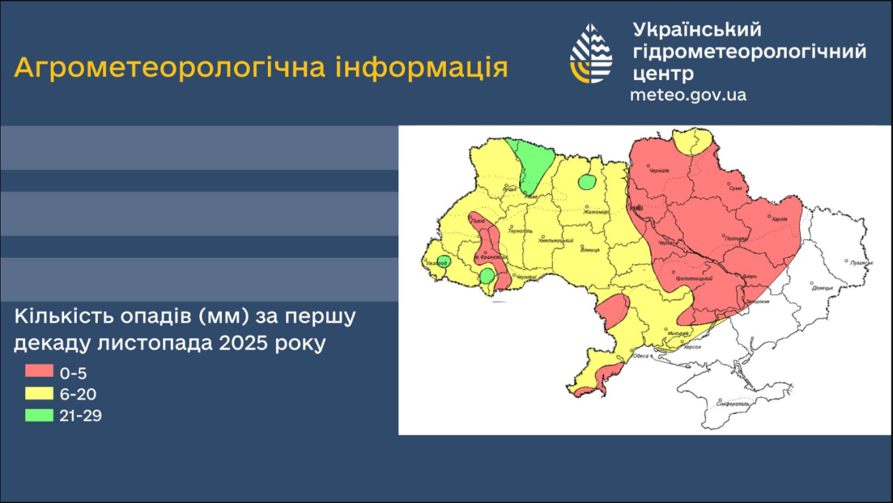 Погода в Україні в листопаді з туманами і дощами вплинула на посіви озимини і майбутній врожай Погода в Україні в листопаді з туманами і дощами вплинула на посіви озимини і майбутній врожай 5
