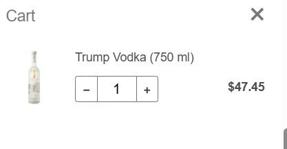 Син Трампа повідомив про старт передпродажу горілки "Trumpvodka" 2