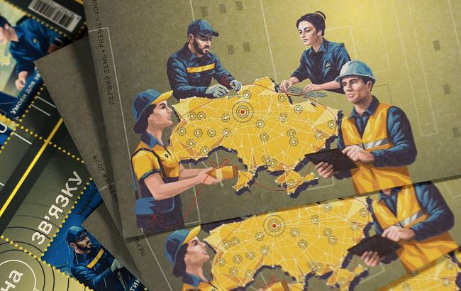 Укрпошта випускає нові марки про працівників, які відновлюють зв'язок 1