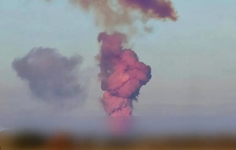 В Оренбурзькій області вибухнула ракета на рідкому паливі, яку запустили на полігоні – відео 1