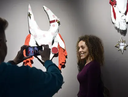 100 кіз Лесі Патоки - в Українському Домі відкрили виставку обрядових масок - фото 39