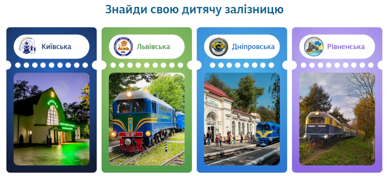 Дитяча залізниця Київ, Дніпро, Львів і Рівне дає купити квиток онлайн - ціна, графік роботи 4