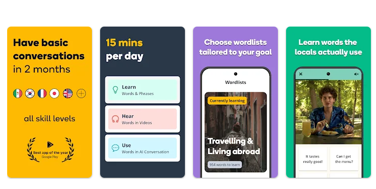Додатки для вивчення мови замість Duolingo - список кращих 4