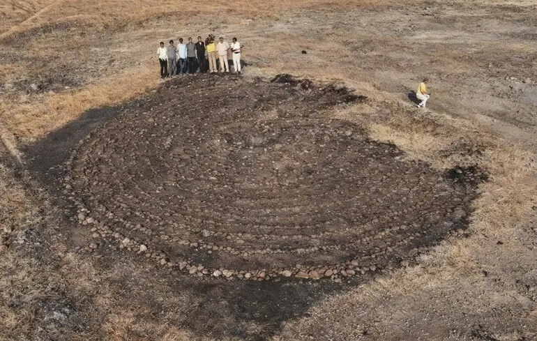 Найбільший круглий лабіринт в Індії - археологи знайшли споруду віком понад 2000 років - новини науки 1