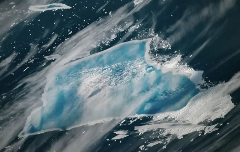 Айсберг А-23А забарвився в синій - чому це сталося - фото 1