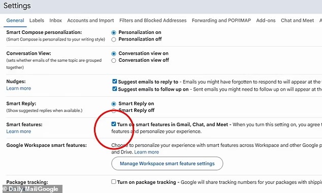 Як заборонити Google читати листи в Gmail - інструкція 5