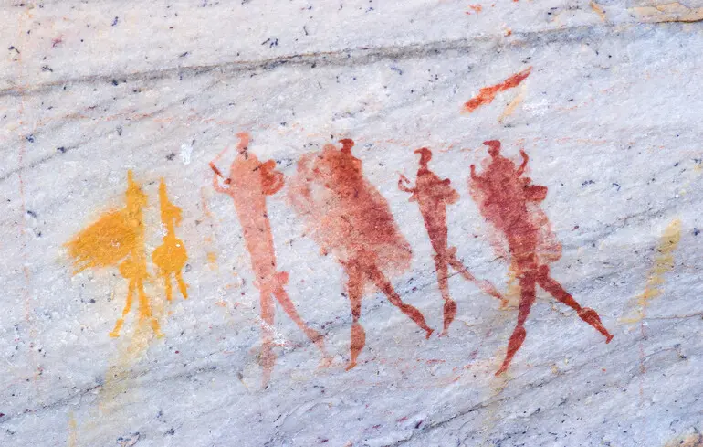 Наскельне мистецтво сан розкриває ритуали ініціації - вчені дослідили малюнки з африканськими танцями - новини науки 1