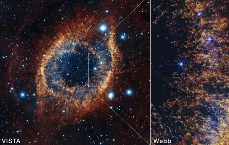 Око Саурона в космосі - Джеймс Вебб зробив знімок туманності Равлик - фото 1