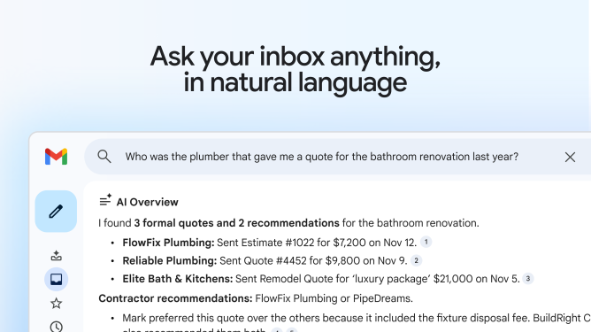 Оновлення Gmail - список нових ШІ-функцій 3