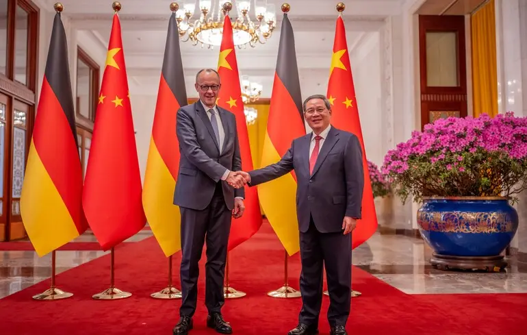 Фрідріх Мерц прибув до Китаю - Яку заяву зробив на зустрічі з прем'єром китайської Держради 1