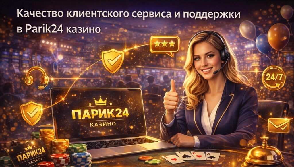 Качество клиентского сервиса и поддержки в Parik24 казино 2 Качество клиентского сервиса и поддержки в Parik24 казино 1