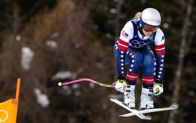 Ліндсі Вонн упала на трасі швидкісного спуску, фото та відео 1