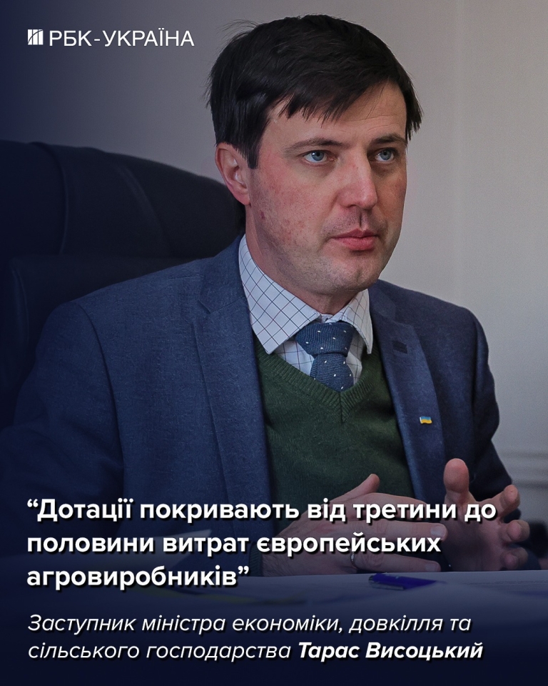 Тарас Висоцький в інтерв'ю РБК-Україна про урожай 2025 року, стандарти ЄС та конкуренцію з Росією 8