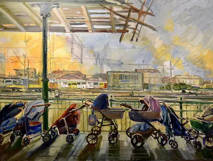 Виставка Київ Харків одне життя - проєкт художників у Києві - фото 15