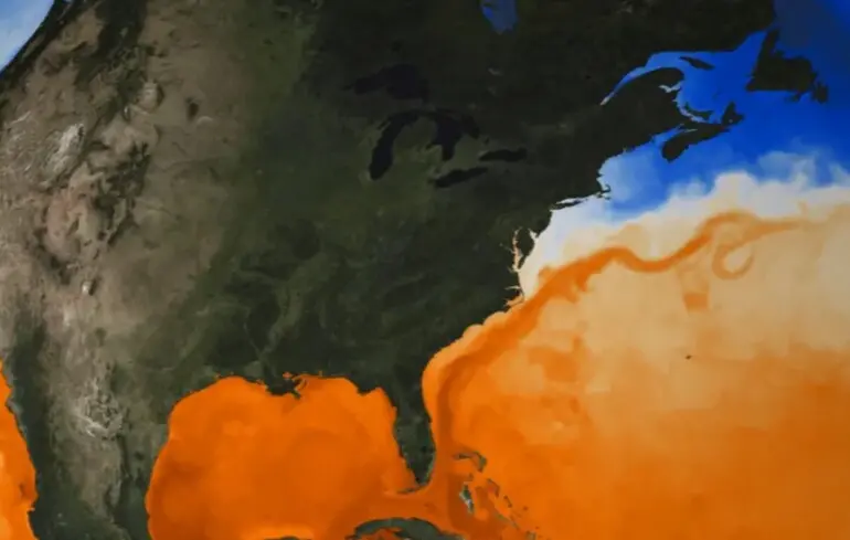 Глобальне потепління несе в собі серйозні ризики – зміни в Гольфстрімі можуть свідчити про можливий колапс течій в Атлантичному океані. 1