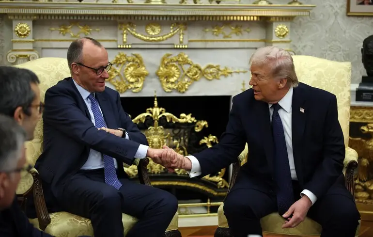 Мерц у Вашингтоні переконував Трампа щодо України з допомогою карти 1