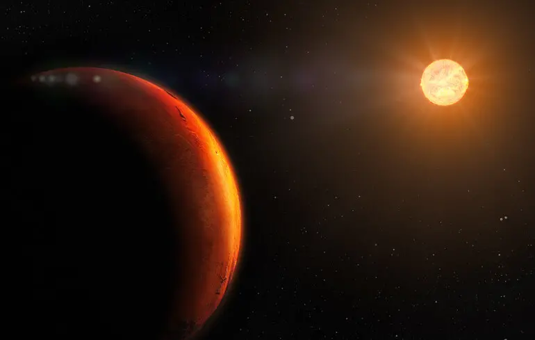 На Марсі відбулася потужна сонячна буря, яка викликала значні зміни в атмосфері. Орбітальні апарати Mars Express та ExoMars Trace Gas Orbiter зафіксували безпрецедентні зміни в атмосферних умовах планети. 1