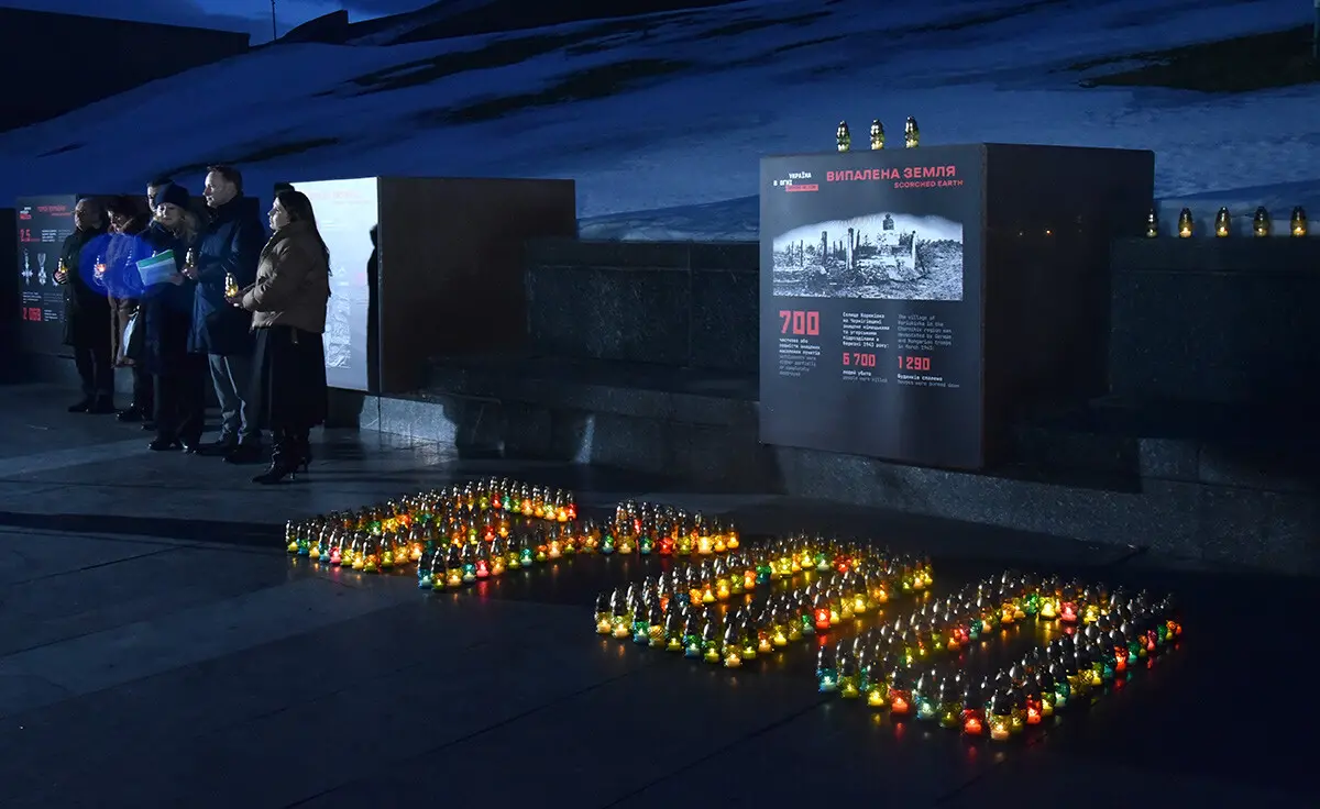 У столиці вшанували пам’ять 6700 жителів Корюківки, яки вбили нацисти 9