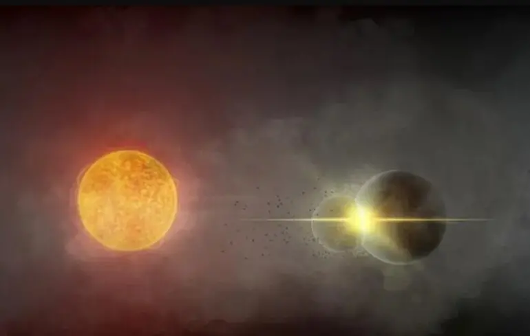 Вчені виявили, що Місяць утворився внаслідок зіткнення планет поблизу віддаленої зірки. 1