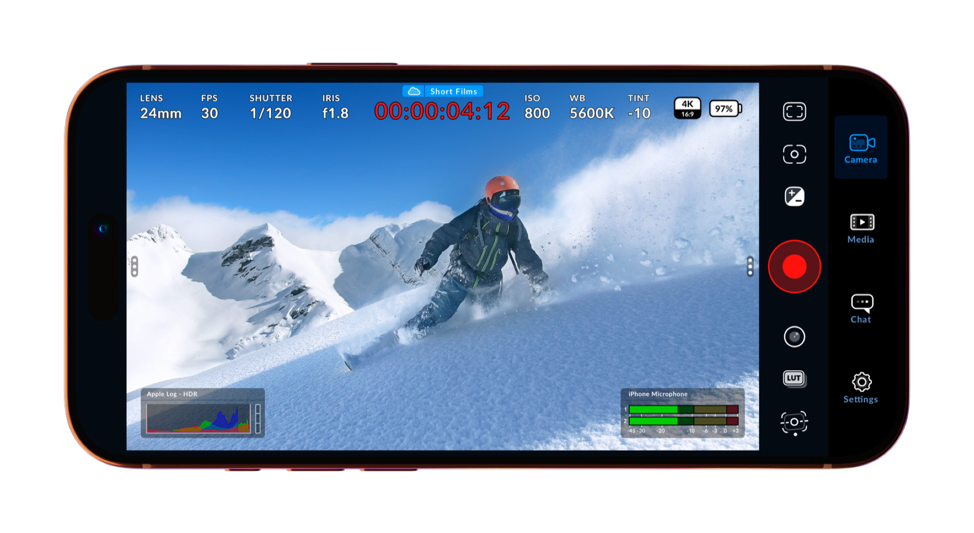 Blackmagic Camera: як iPhone та Apple Watch перетворюють на професійну камеру. Blackmagic Camera: як iPhone та Apple Watch перетворюють на професійну камеру. 2