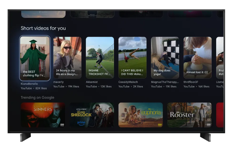 Google TV отримає стрічку Shorts – як це вплине на перегляд відео вдома. 2
