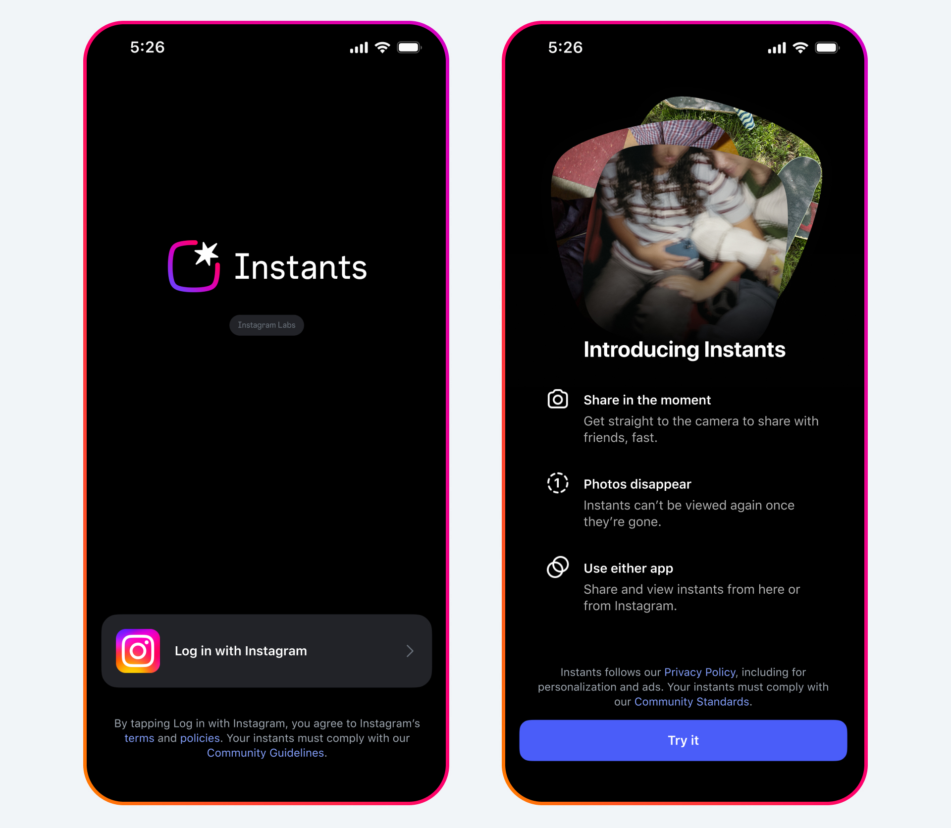 Instagram презентує нову функцію Instants – фотографії без фільтрів, які зникають через 24 години. 2