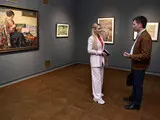 Картини з Херсона, які дивом залишилися неушкодженими від рук окупантів, були представлені у Києві. 17