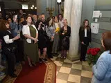 Картини з Херсона, які дивом залишилися неушкодженими від рук окупантів, були представлені у Києві. 15