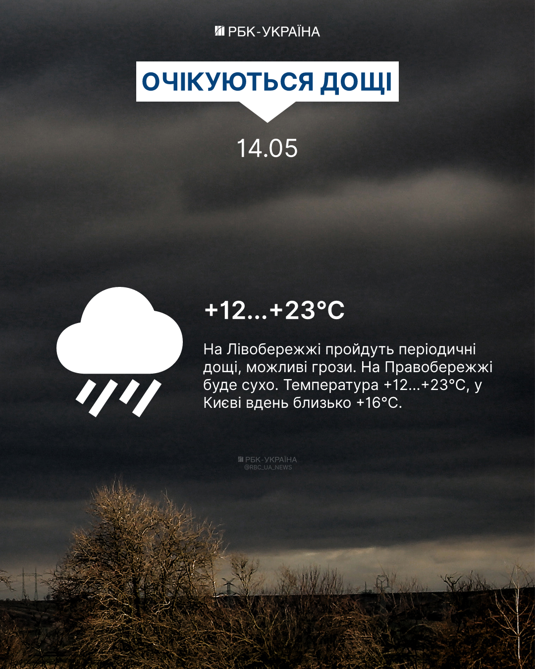 Погода в Україні 14 травня очікується дощовою та прохолодною, згідно з прогнозом Діденка. Погода в Україні 14 травня очікується дощовою та прохолодною, згідно з прогнозом Діденка. 2