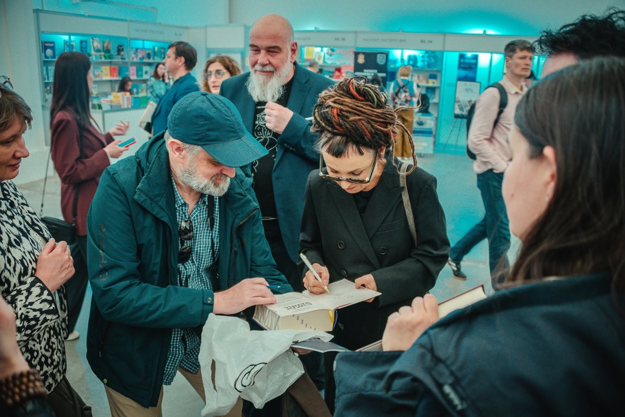 Книжковий арсенал - виступ лауреатки Нобелівської премії Ольги Токарчук у Києві. 2