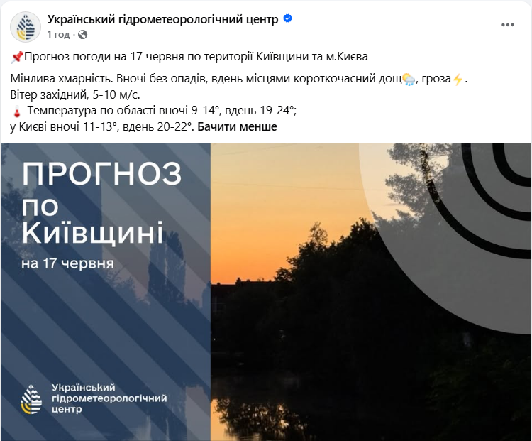 Погода в Україні та Києві 17 червня - коли очікуються опади та яка температура. 4