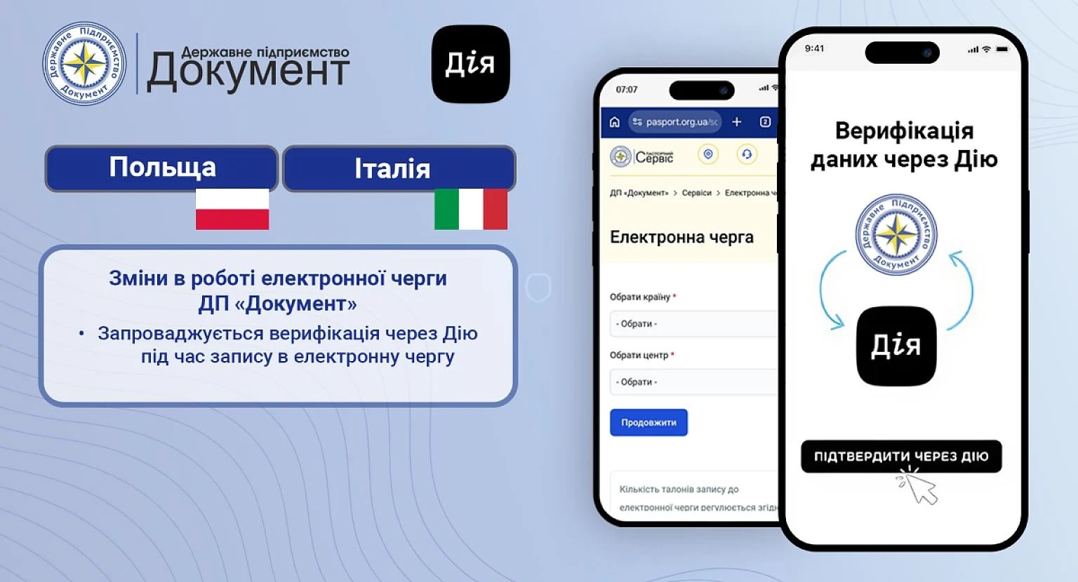 У черзі до паспортного сервісу за кордоном – ГП Документ впроваджує верифікацію через Дію. 2