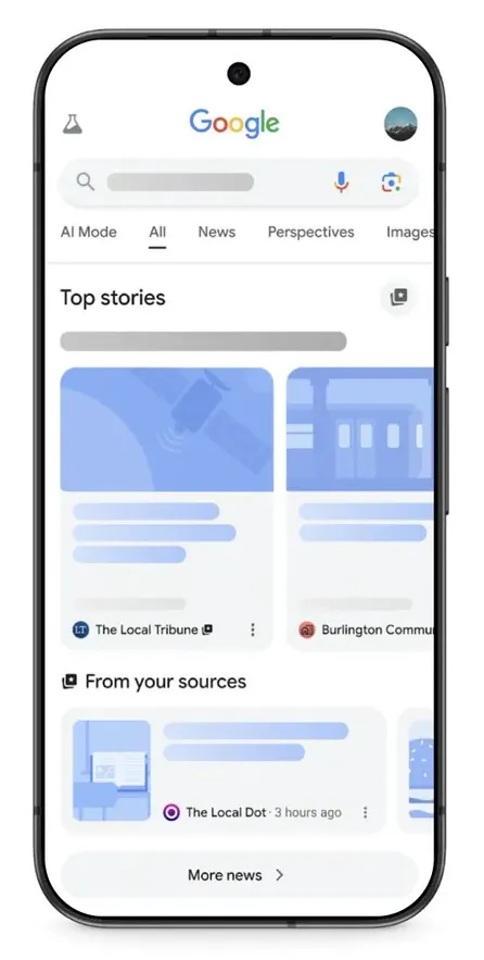 У Google додали функцію вибору джерел 2